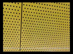 16/16/8mm MDF Formica Laminate Timber Perforated Acoustic Panels Ceiling Tile Wall Board
