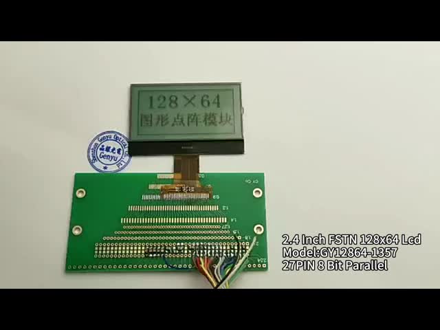 2.4インチLCDスクリーン FSTN 128x64 LCDディスプレイ 27PIN 8ビット平行
