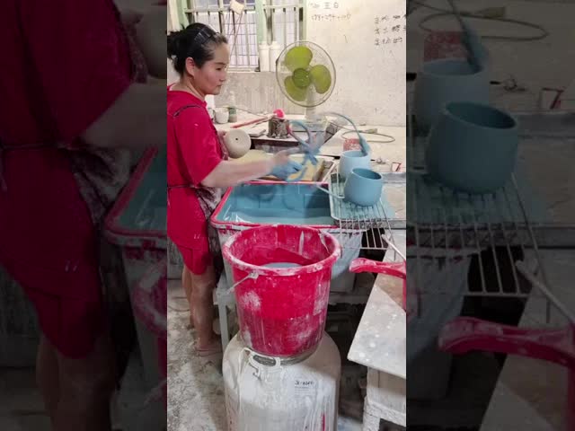 Planteiras de cerâmica redonda e modernas, leves para decoração doméstica