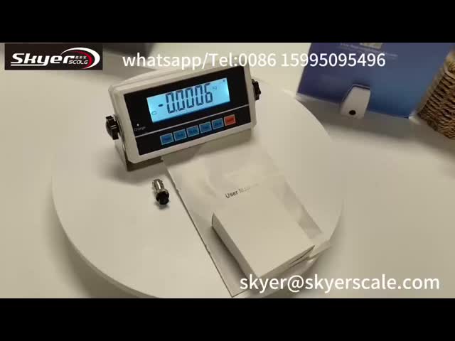 LCDディスプレイとターミナルタイプを持つ床スケールプラットフォーム重量指標