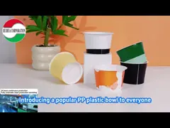 6oz Customize Logo Greek Yogurt Cups Single Wall Plastic Small Size Fruit Ice Cream Cups Lids PP Material for Snacks Chocolate