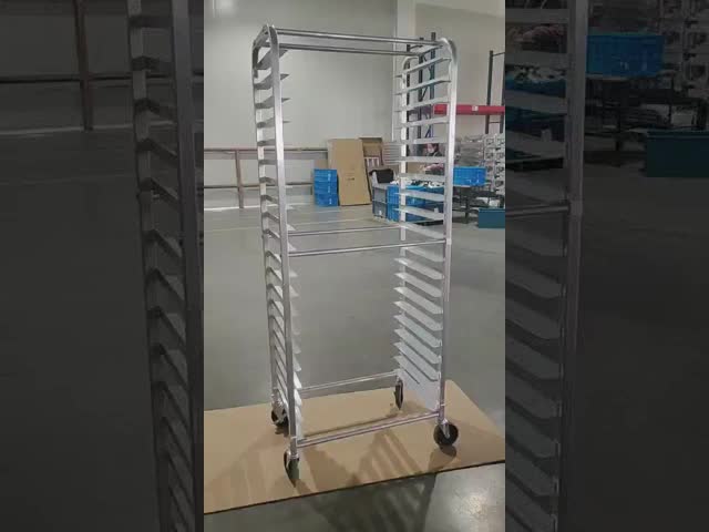 15 18 20 Tier Bakery Trolley Aluminum Alloy Bread Cooling Baking Trolley GN Container Sheet Pan Rack Cart