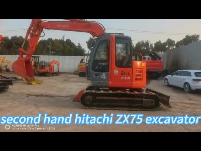 ZX75 7,5 тонны Hitachi Японский экскаватор с оригинальным гидравлическим цилиндром