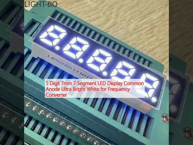 5桁の7mm7セグメントLEDディスプレイ 周波数変換用の普通アンード超明るい白色