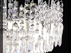Modern Contemporary Customized Pendant Lamp Chrome And Crystal Chandelier AC240V