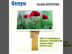 Digital Interface 7 Inch TFT LCD Screen RGB 800×480 Resolution Normal White 50pin