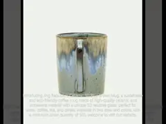Keramische 3D-Blau-braune Tasse Keramische Kaffee-Milch-Tasse mit 3D-reaktiver Glasur