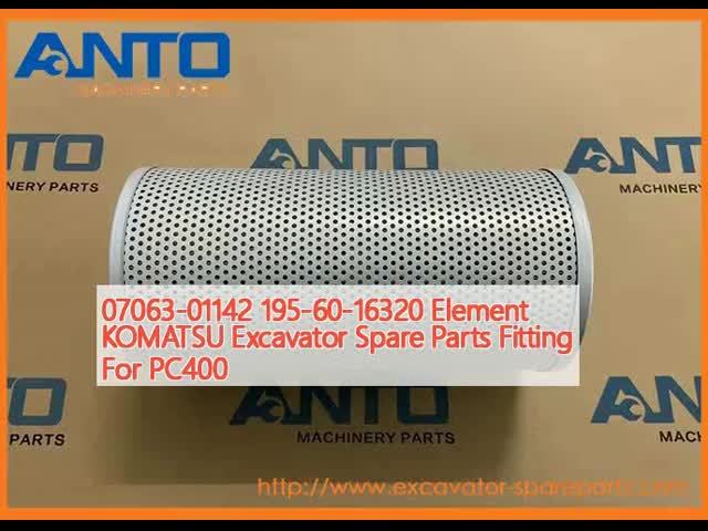 07063-01142 195-60-16320 エレメント KOMATSU PC400用の掘削機のスペアパーツ