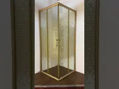 बाथरूम ओईएम / ओडीएम ग्लास स्टेनलेस हैंडल के साथ शावर कैबिनेट