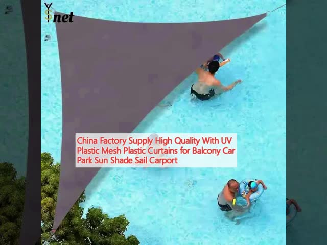 Triangle Shade Sail Net Anti UV Sun Shade For Car Parking And Balcony