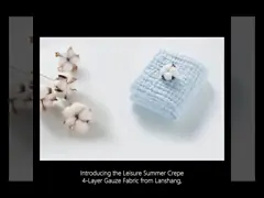 Leisure Summer Crepe 4 Layer Gauze Fabric