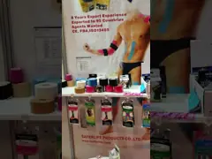 Cinesiología de adhesivo hipoalergénico cinta deportiva de algodón alivio del dolor