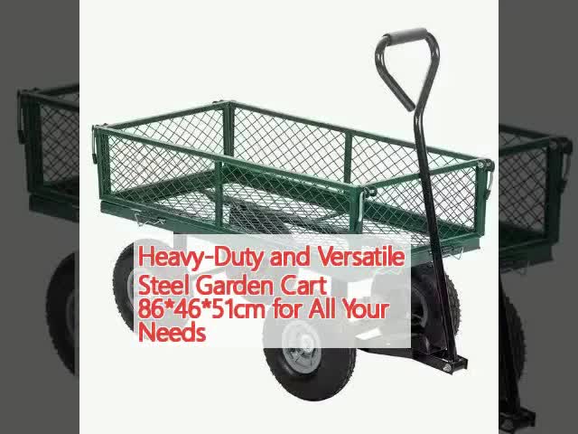 Heavy Duty Versatile Steel Garden Cart 86*46*51cm