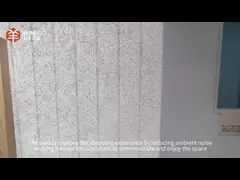 Anti-mikrobiyal Akustik Ahşap Yün Panelleri 600x1200mm Ofis için Nem Karşıtı