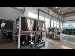 शेल और ट्यूब वाष्पीकरण के साथ 60hp हर्मेटिक स्क्रॉल प्रकार औद्योगिक चिलर एकीकृत प्रणाली 1850kg क्षमता