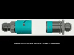 Vloeistofverbinding voor bajonetten van de TFA-serie van roestvrij staal, aluminiumlegering of koper