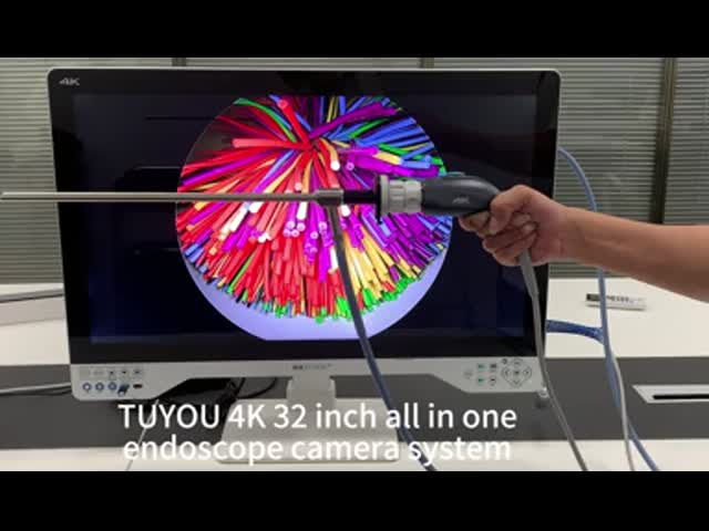 4K オールインワン エンドスコップカメラシステム 32インチ医療モニター付き内蔵LEDライト