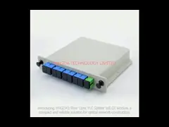 Fiber Optic PLC Splitter 1x8 LGX Module , CATV Fiber Optic Terminal Box Insert Type​