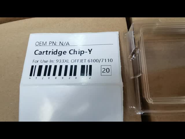 Chip de cartucho de tinta para H P 933XL 932XL Officejet 7110 7510 7512 7610 7612 6100 6600 6700 Impressoras Auto Reset ARC Chip Y