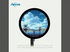5 Zoll rundes TFT-Display 1080x1080 Kreisbildschirm mit Captouch-Bildschirm