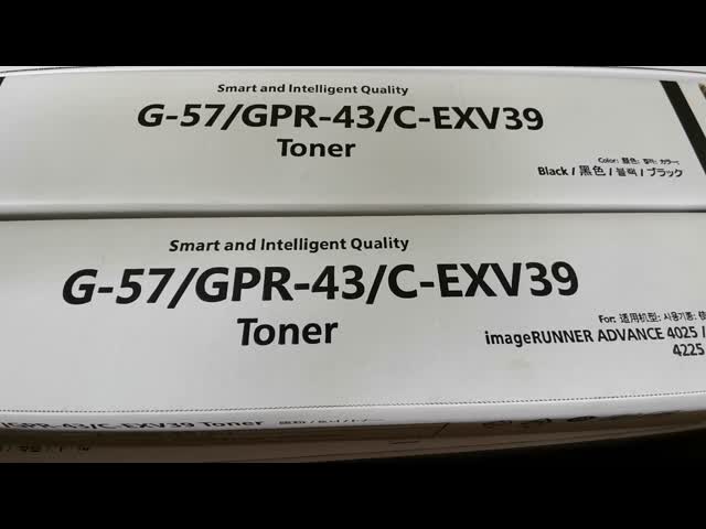 Toner Cartridge-Black NPG-57 G57 GPR43 C-EXV39 for IR4025 IR4035 IR4225 IR4235 IR4051 IR 4025 4035 4225 4235 4051 1000g