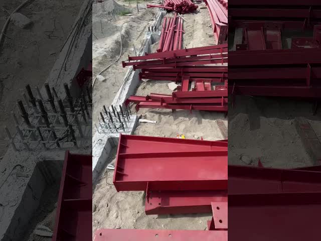 Prefabricated Design Galvanized Frame Fabricated Metal Industrial Construction Building Steel Structure for Industry Warehouse Workshop Hangar Garage