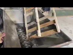 Double Shaft Shredder, Shredder Shreds Scrap Metal, Tires, Wood, Plastic, Etc.