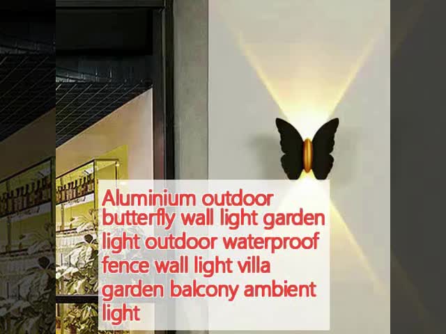 Aluminium Butterfly Wall Light Outdoor Butterfly Lights For Wall