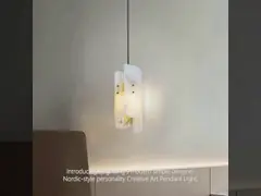 Natural marble chandelier light luxury restaurant bedroom ceiling hanging light