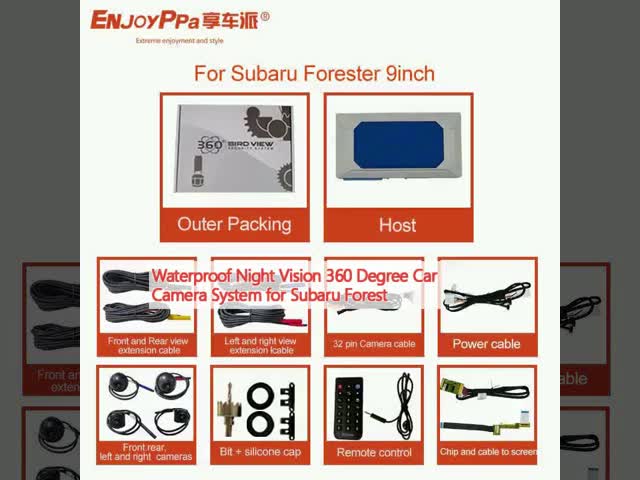 Waterproof Night Vision 360 Degree Car Camera System for Subaru Forest