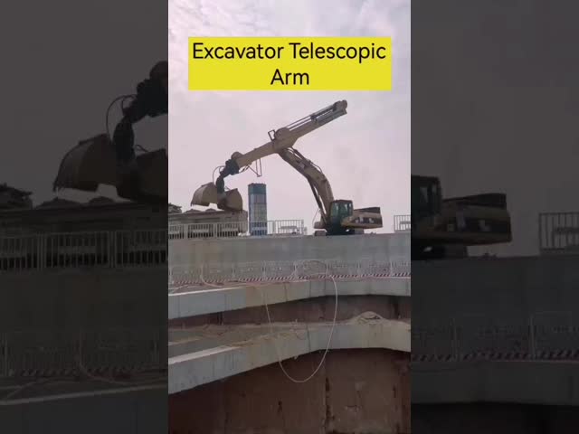 20M 遠鏡腕 掘削機 赤 黄色 掘削家 基礎