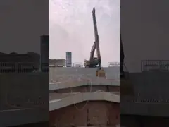 20M Brazo telescópico para excavadora Rojo Amarillo para la casa de excavación Fundación