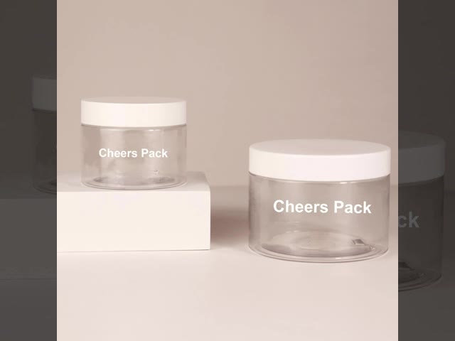 トールセール 皮膚ケア 空っぽの体洗浄器 ペットボトル コンテナ 透明な丸いプラスチックボトル 蓋付き