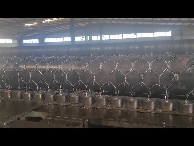 ASTM A 975 ПВХ с покрытием Gabion Baskets Двойная витая тканая сетка Fit Riverbank