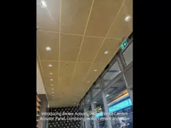 Resturant Ceiling Tile Wood Wool Cement Acoustic Panel Soundproofing Fireproof Board
