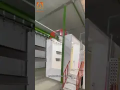 16 PCS сенсорный экран Автоматическая электростатическая система покрытия порошковым спреем с прочностью