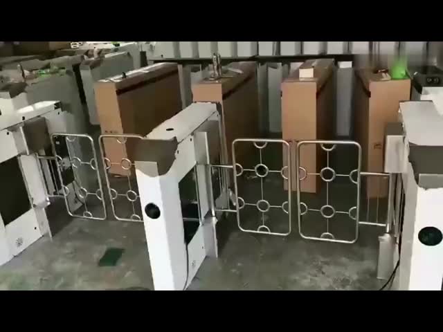Waterproof Dual Lane Swing Barrier Turnstile Anti Collision Function Movement