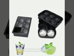 Easy To Clean Pink Silicone Ice Cube Trays Leak Proof Lid BPA Free Large Size Ideal for Cocktails Whiskey Baby Food