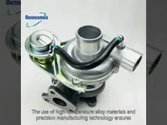 Ağır Güçlü Nissan TD04L Turbo QD32 Traktör ve İnşaat Ekipmanı için P/N 14111-7T600 49377-02600 Korozyona Karşı