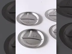 Round Kids Dinner Plates 304 Stainless Steel 3 Compartment Plates
