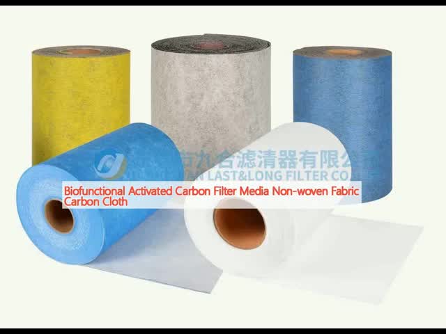 Biofunctional Filter Materials Non Woven Fabric Activated Carbon Filter Cloth