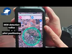 เครื่องตรวจจับ Drone มือถือ FPV 4KM 4000M ระยะไกล มือถือพกพา DJI UAV AUTEL การตรวจจับ เครื่องตรวจจับ Drones