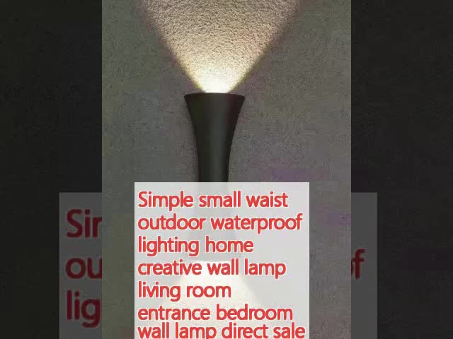 Small Waist Bedroom Wall Lamp Waterproof Creative Wall Lamp Black / White / Gold