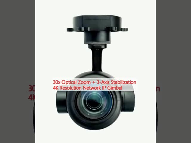 FPV ドローンカメラ 10x オプティカルズーム IRCUT 3軸ギンバル,IP/HDMI出力