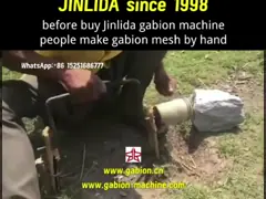 Stop Wasting Time!Jin Lidai invented the automated gabion cage machine in 1998.