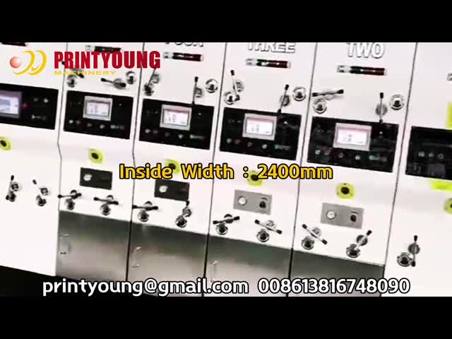 PRY-D1224 High Speed Full Automatic 4 Color Flexo Printing Slotting Die Cutting Stacking Machine