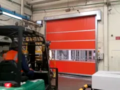 Porte industrielle à grande vitesse en acier inoxydable 304 pour une utilisation intérieure et extérieure