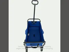 4 Wheels Foldable Shopping Wagon Modern Design for Easy and Convenient Shopping