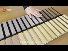 Panneau acoustique en ardoise en bois de différentes couleurs sur mesure répond aux exigences esthétiques