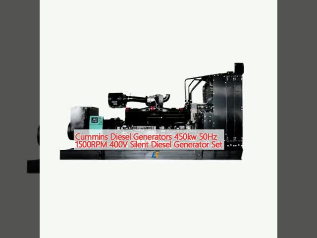 カミンズディーゼル発電機 450kw 50Hz 1500HPM 400V